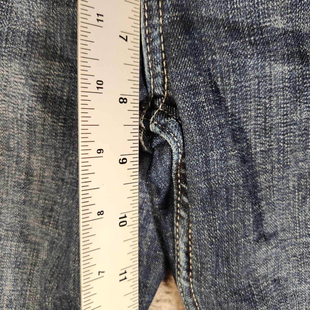 Wrangler Bootcut Jeans Womens 9x30 Blue Excellent Stretch Denim Mid Rise - Picture 3 of 13